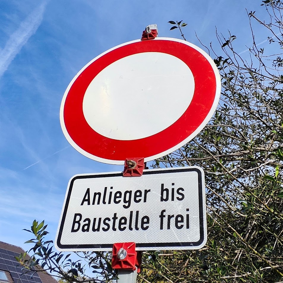 Durchfahrt verboten Schild